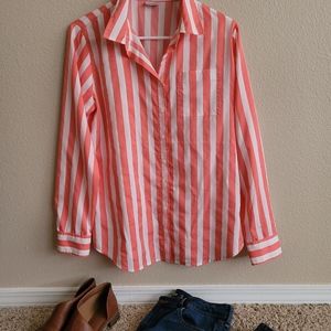 Two Womans Van Heusen Button Down Blouses